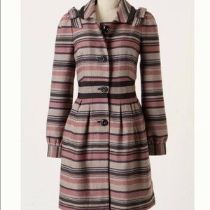 Elevenses Pattern Maker Striped Coat